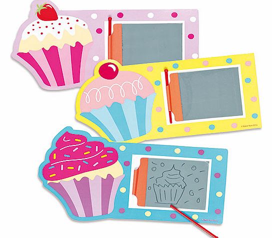 Yellow Moon Cool Cupcakes Magic Slates - Pack of 6