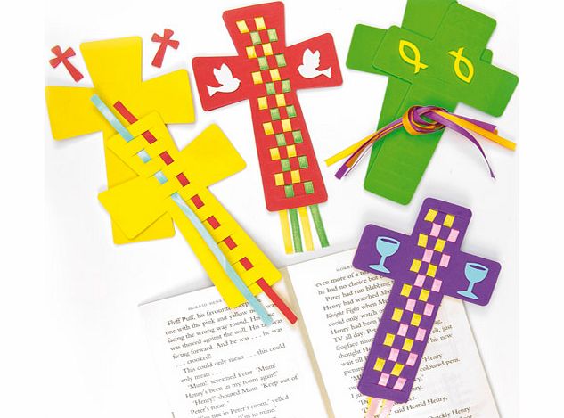 Yellow Moon Cross Weaving Bookmark Kits - Pack of 4