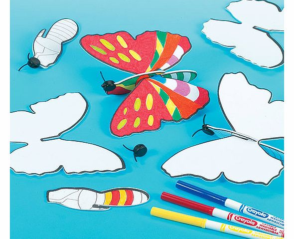 Yellow Moon Design a Butterfly Glider - Pack of 6
