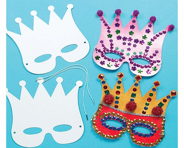 Yellow Moon Design a Crown Mask - Pack of 12