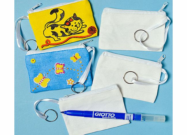 Design a Fabric Purse Keyring - Pack of 6