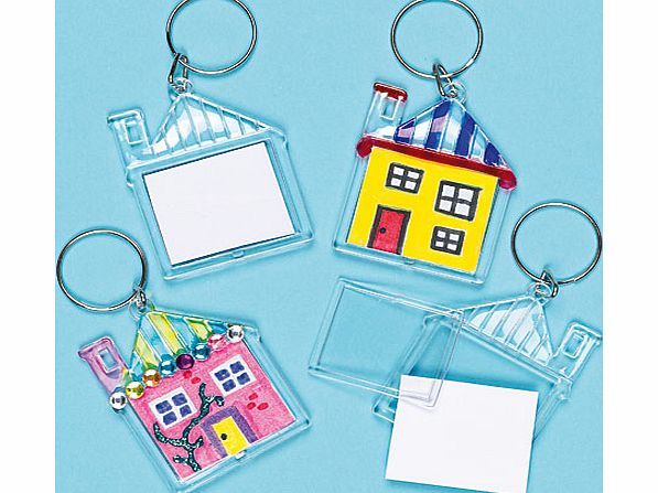Yellow Moon Design a House Keyring - Pack of 6
