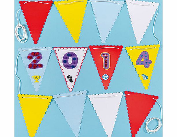 Yellow Moon Design Your Own Card Bunting - Per pack