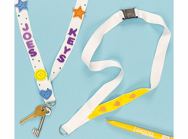 Yellow Moon Design Your Own Lanyards - Pack of 4