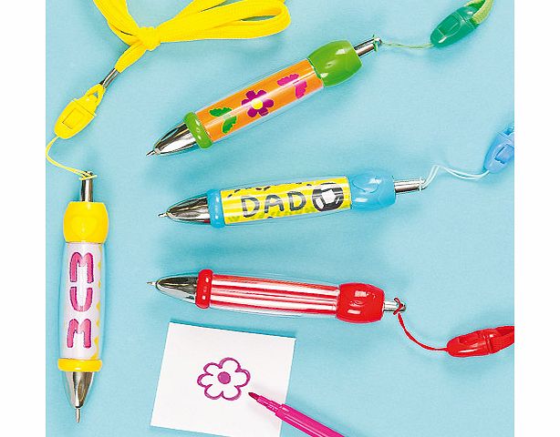 Yellow Moon Design Your Own Pens - Pack of 4