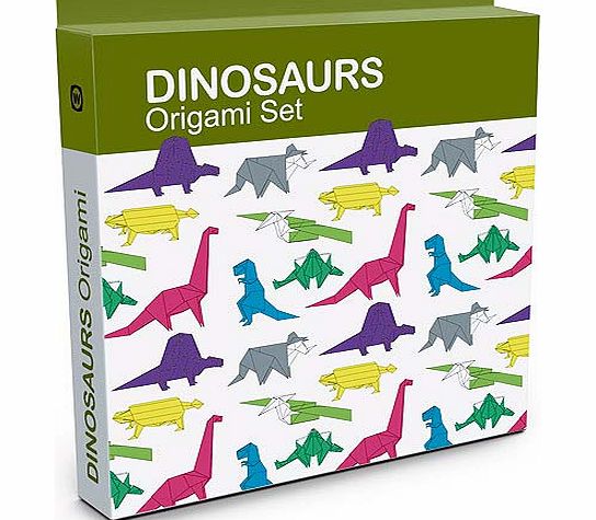 Yellow Moon Dinosaur Origami Set - Each