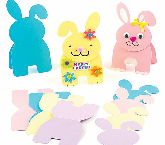 Easter Bunny Stand-up Cards - Pack of 8