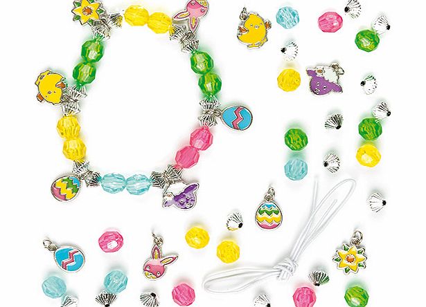 Yellow Moon Easter Charm Bracelet Kits - Pack of 3