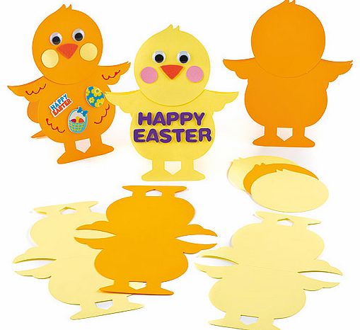 Easter Chick Stand-Up Cards - Pack of 8