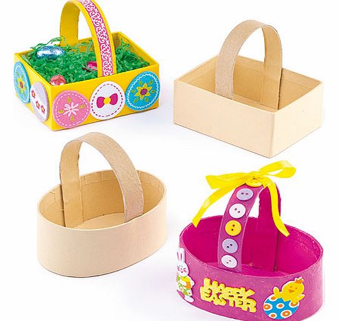 Yellow Moon Easter Craft Baskets - Pack of 6