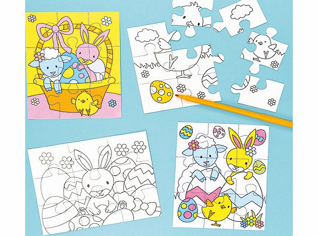 Yellow Moon Easter Jigsaw Puzzles - Pack of 6