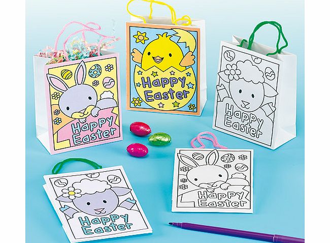 Yellow Moon Easter Mini Gift Bags - Pack of 6