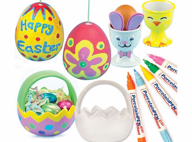 Yellow Moon Easter Porcelain Painting Pack - Each