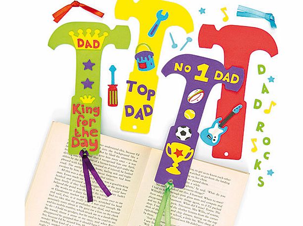 Yellow Moon Fathers Day Bookmark Kits - Pack of 4