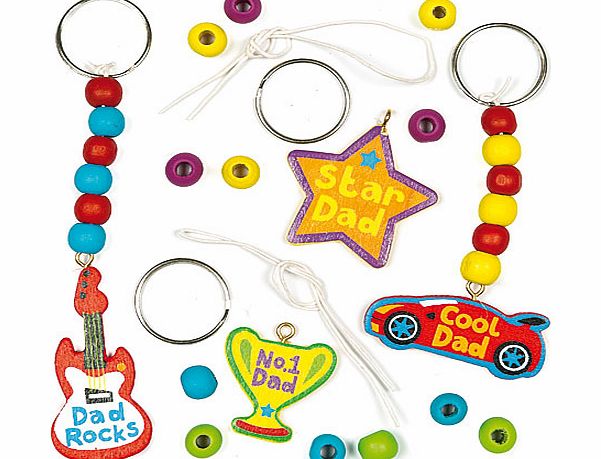 Fathers Day Keyring  Bag Dangler Kits - Pack