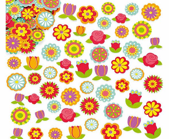 Flower Foam Stickers - Pack of 144