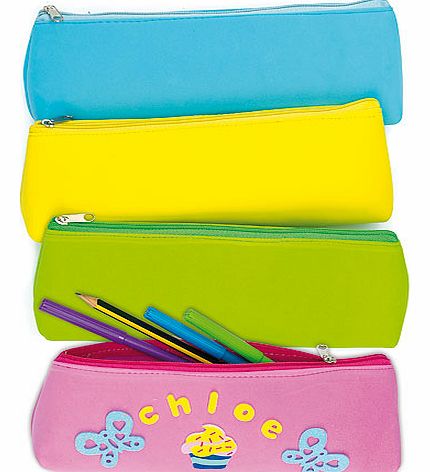 Yellow Moon Foam Pencil Cases - Pack of 4