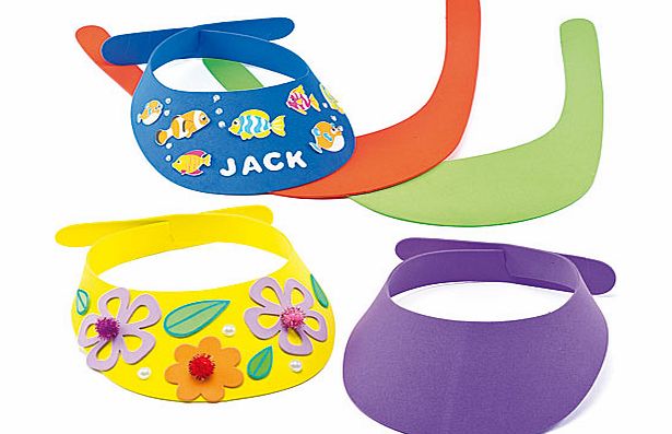 Foam Sun Visors - Pack of 12