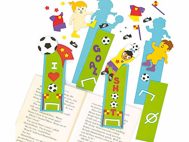 Yellow Moon Football Bookmark Kits - Pack of 4