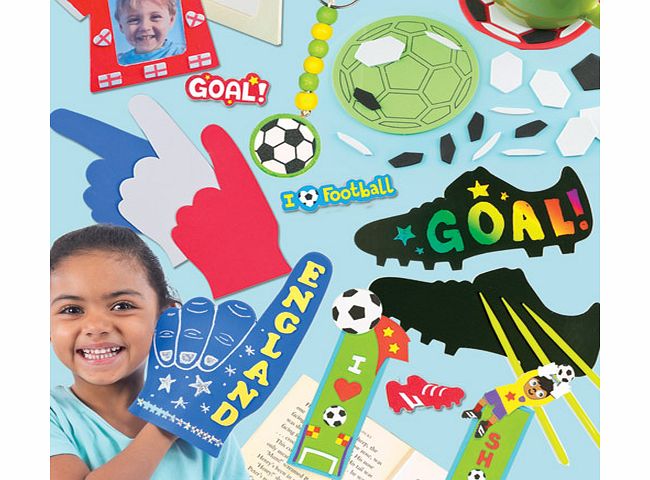 Yellow Moon Football Craft Pack - Each