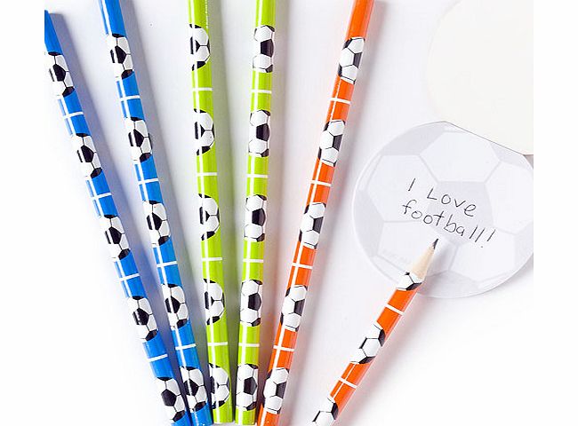 Yellow Moon Football Pencils - Pack of 6