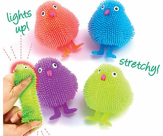 Yellow Moon Funky Flashing Light Up Chicks - Pack of 2