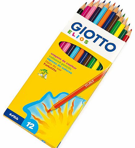 Yellow Moon Giotto Colouring Pencils - Pack of 12