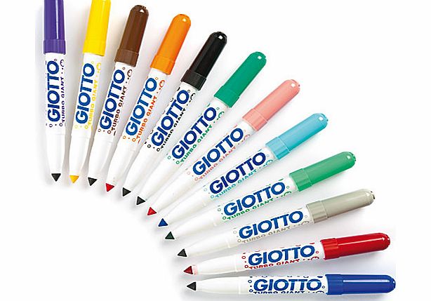Yellow Moon Giotto Turbo Giant Fibre Tip Pens - Pack of 12