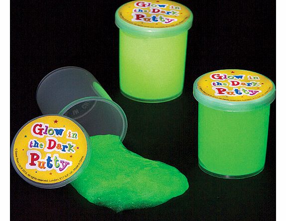 Yellow Moon Glow in the Dark Putty - Pack of 4