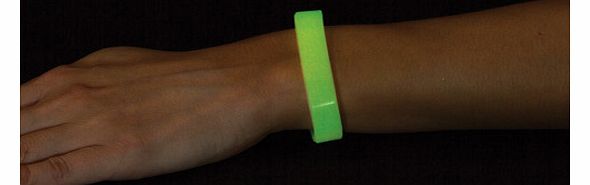 Yellow Moon Glow in the Dark Wrist Bands - Pack of 10