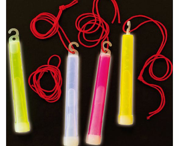 Yellow Moon Glow Stick Necklaces - Pack of 4