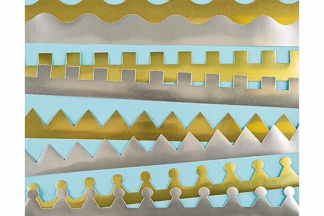 Yellow Moon Gold/Silver Metallic Crown Blanks - Pack of 12