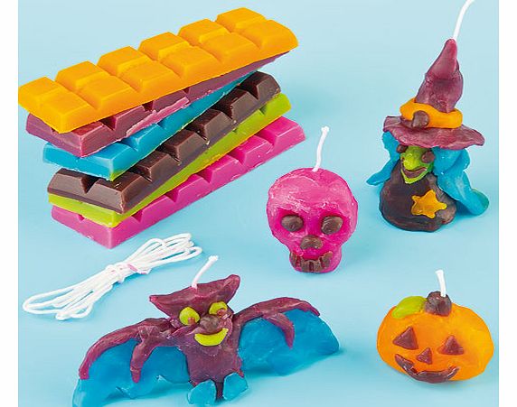 Yellow Moon Halloween Candle Making Kit - Per pack