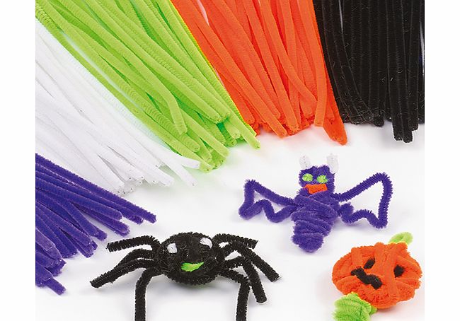 Yellow Moon Halloween Pipe Cleaners - Pack of 120