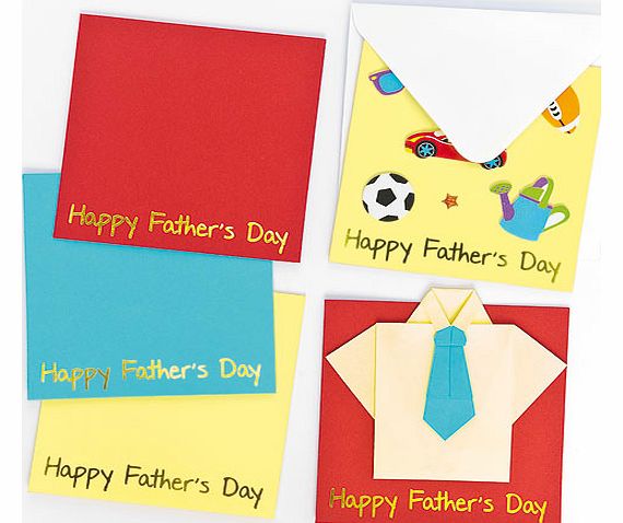 Yellow Moon Happy Fathers Day Message Cards - Pack of 6