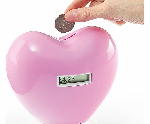 Yellow Moon Heart Coin Counting Jar - Each
