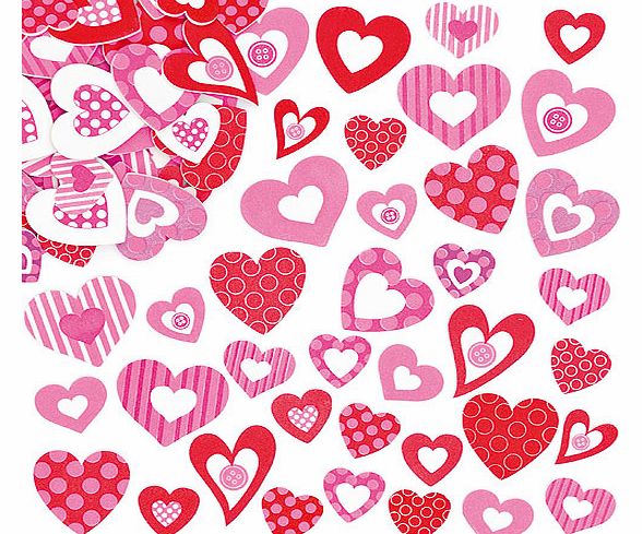 Heart Foam Stickers - Pack of 130