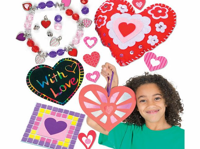 Yellow Moon Hearts Craft Pack - Each