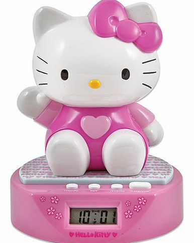Yellow Moon Hello Kitty Musical Moneybank Alarm Clock - Each