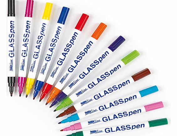 HobbyLine Fine Tip Glass Pens - Pack B