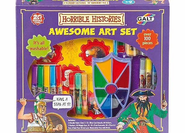 Yellow Moon Horrible Histories Awesome Art Set - Each