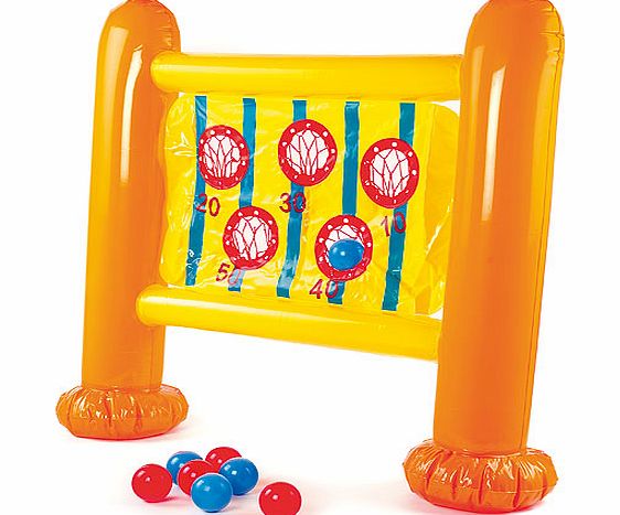 Yellow Moon Inflatable Ball Toss Game - Each