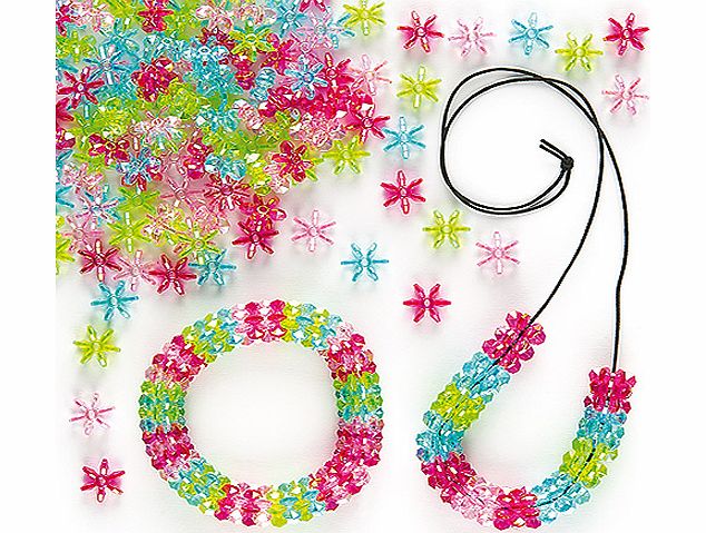 Iridescent Sparkle Flower Beads - Pack of 300