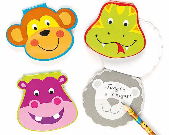 Yellow Moon Jungle Chums Memo Pads - Pack of 8