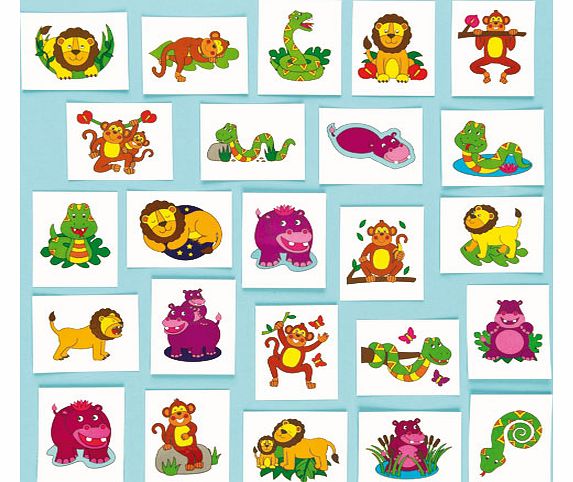 Jungle Chums Tattoos - Pack of 24