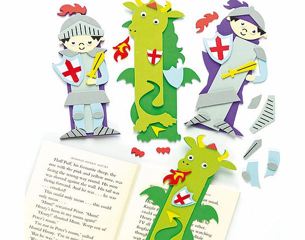 Knight  Dragon Bookmark Kits - Pack of 4