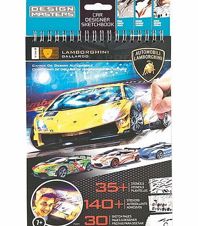 Yellow Moon Lamborghini Sketch Book - Each