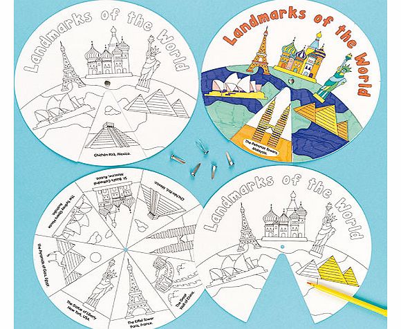 Yellow Moon Landmarks of the World Story Wheels - Pack of 3
