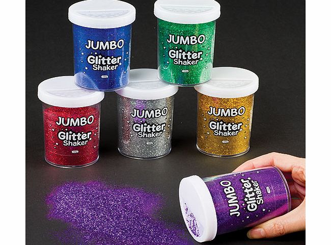 Large Glitter Shakers - Set of 6