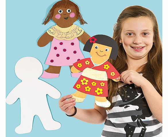 Yellow Moon Large Person Card Shapes - Pack of 12